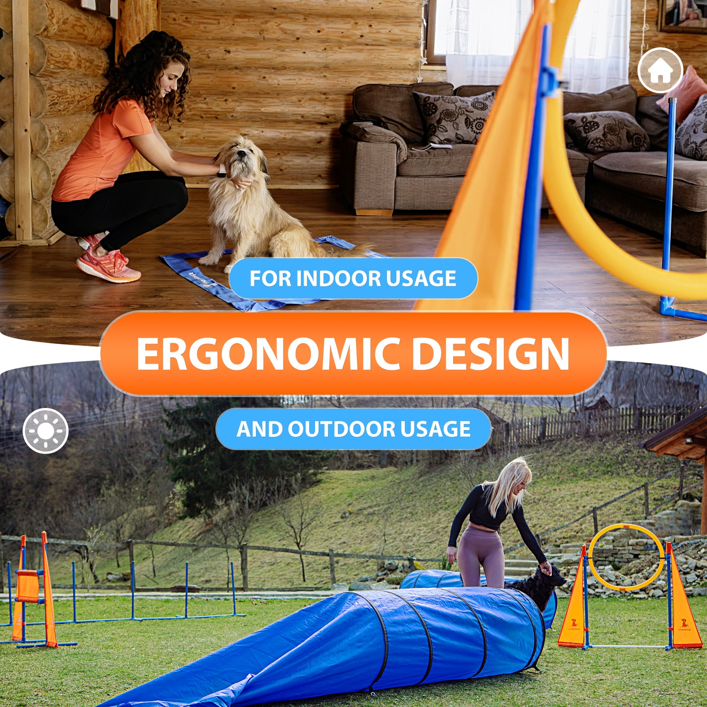 The SparklyPets Extended Dog Agility Equipment Set