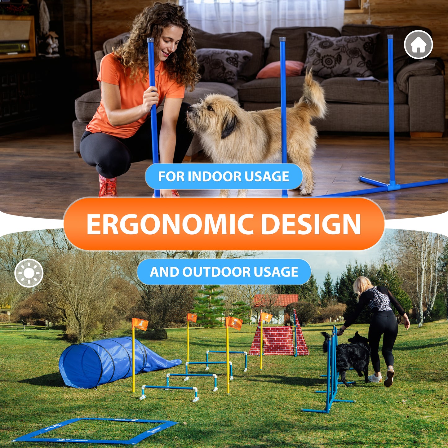 The SparklyPets Premium Dog Agility Equipment Set