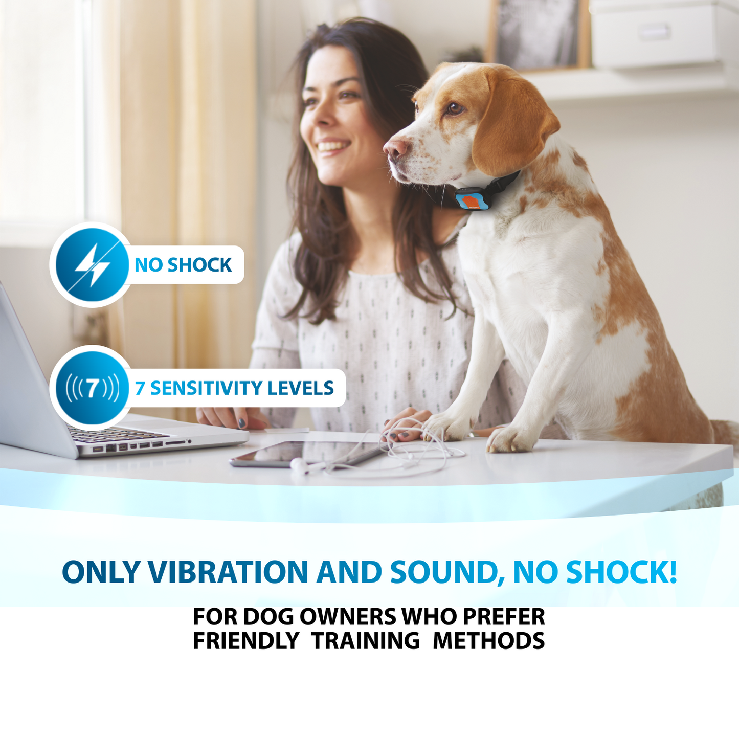 Humane Dog Bark Collar - 2 Pack (Battery Version)