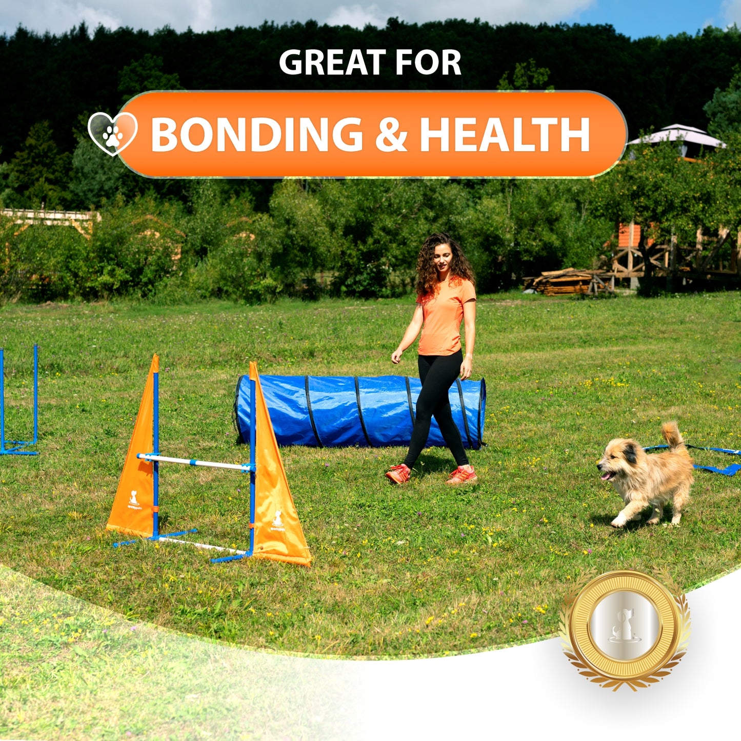 The SparklyPets Essential Dog Agility Equipment Set