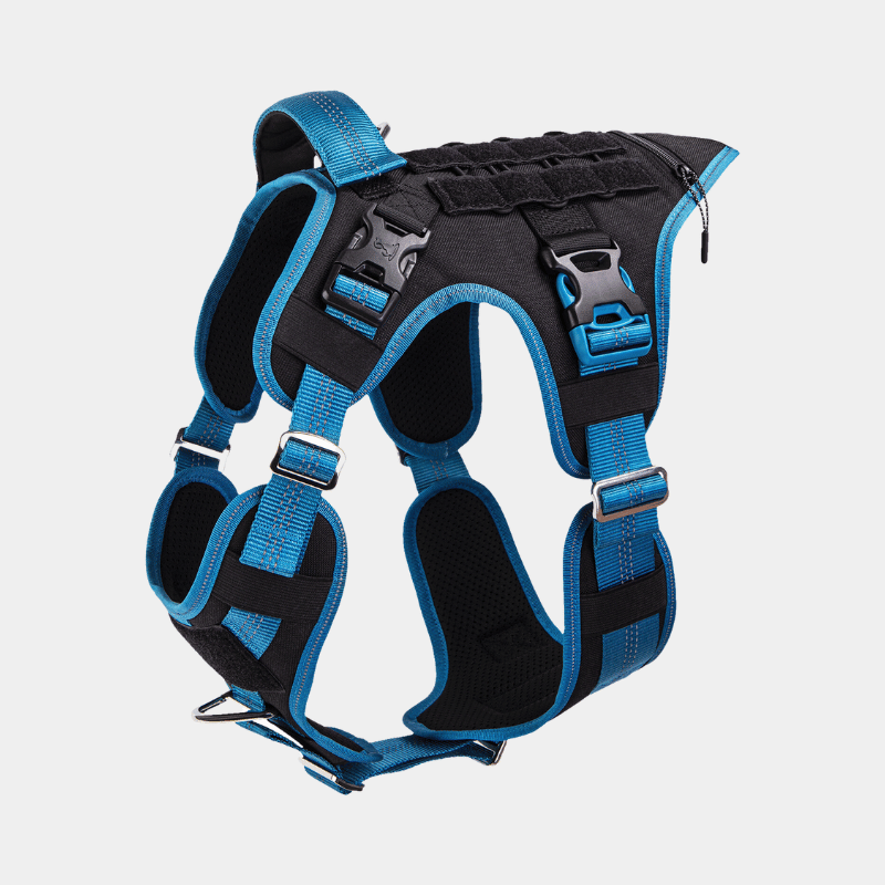 Heavy Duty Dog Harness with Handle and Poop Bag Holder Pocket
