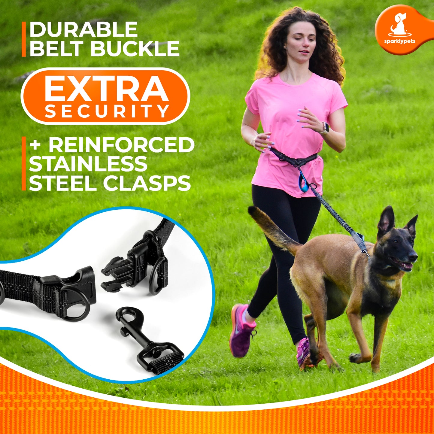 Hands Free Leash with Extra Security