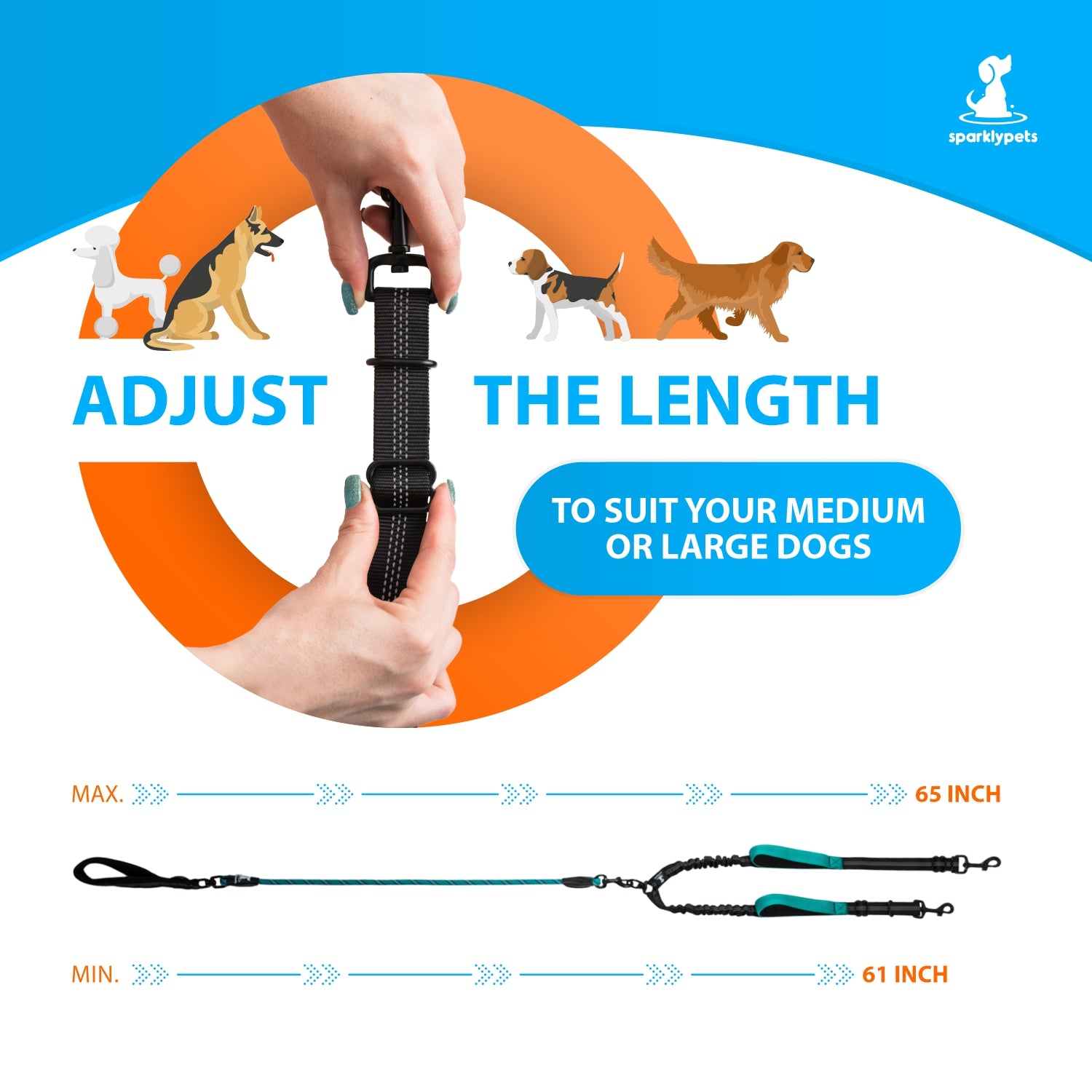 Double dog 2025 leash swivel