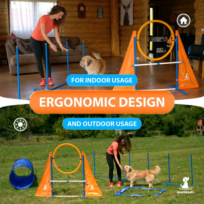 Dog Agility Training Equipment Set for Indoor & Outdoor